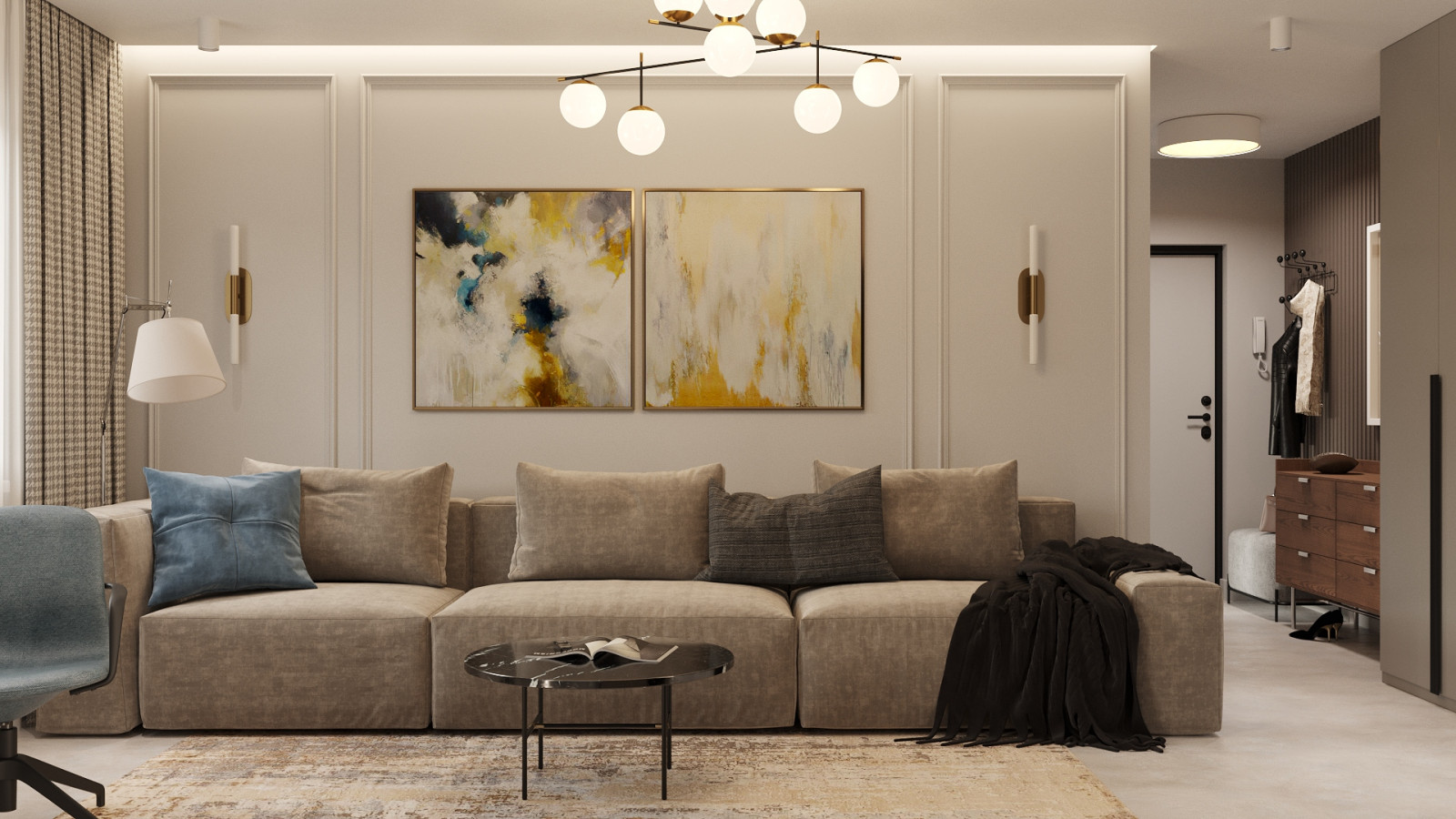 Обложка проекта: Лаконичная квартира для молодой семьи