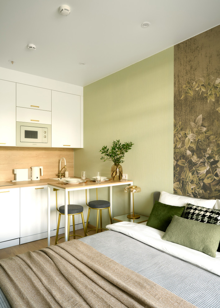 Квартира — студия по дизайн проекту Екатерины Тагировой. Санкт-Петербург