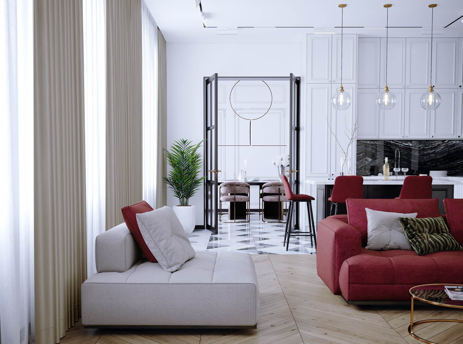 Дизайн-проект частной квартиры ЖК Династия.