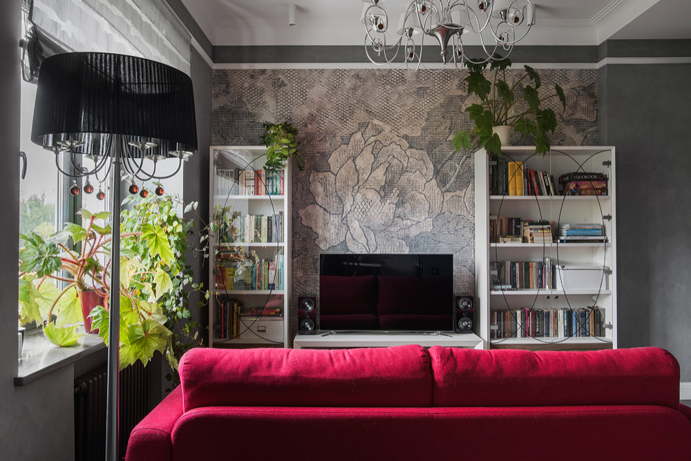 До и после: Серая квартира в Хамовниках