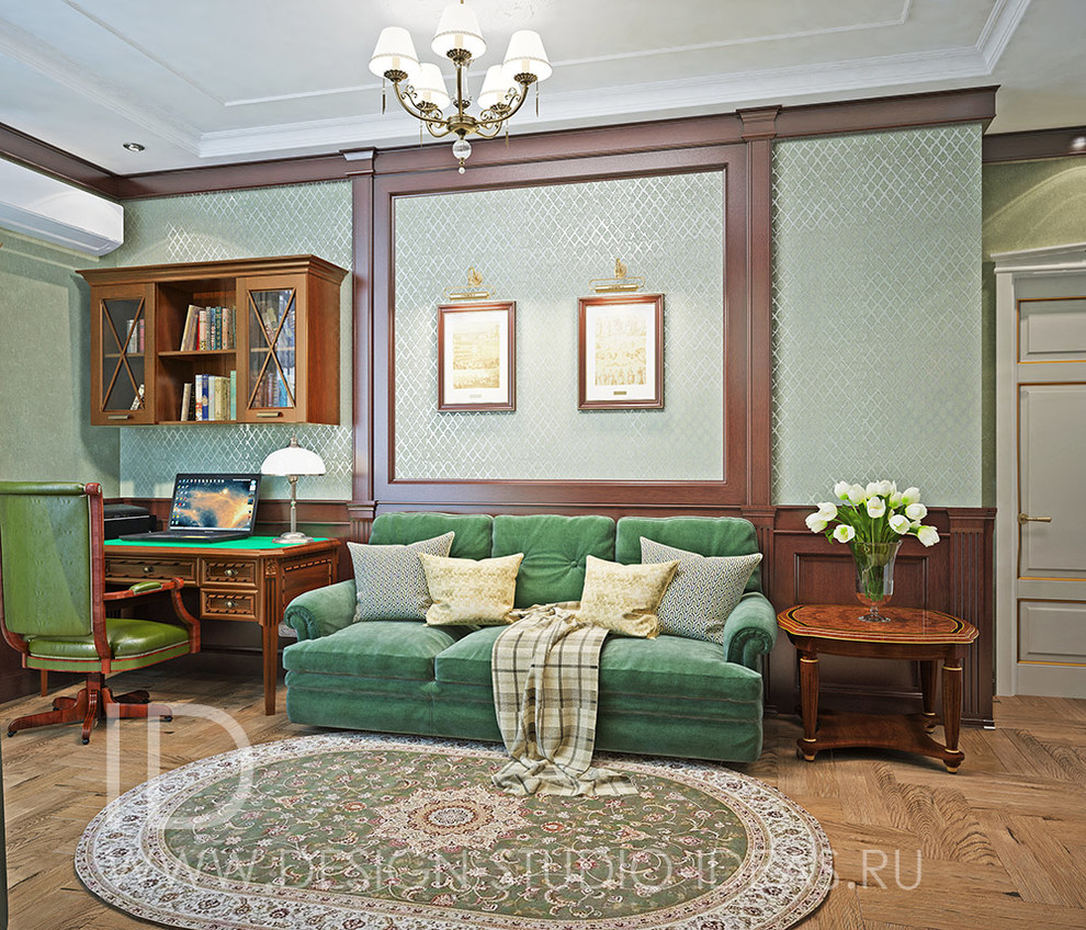 Классический интерьер в квартире 108 кв. м. в Москве