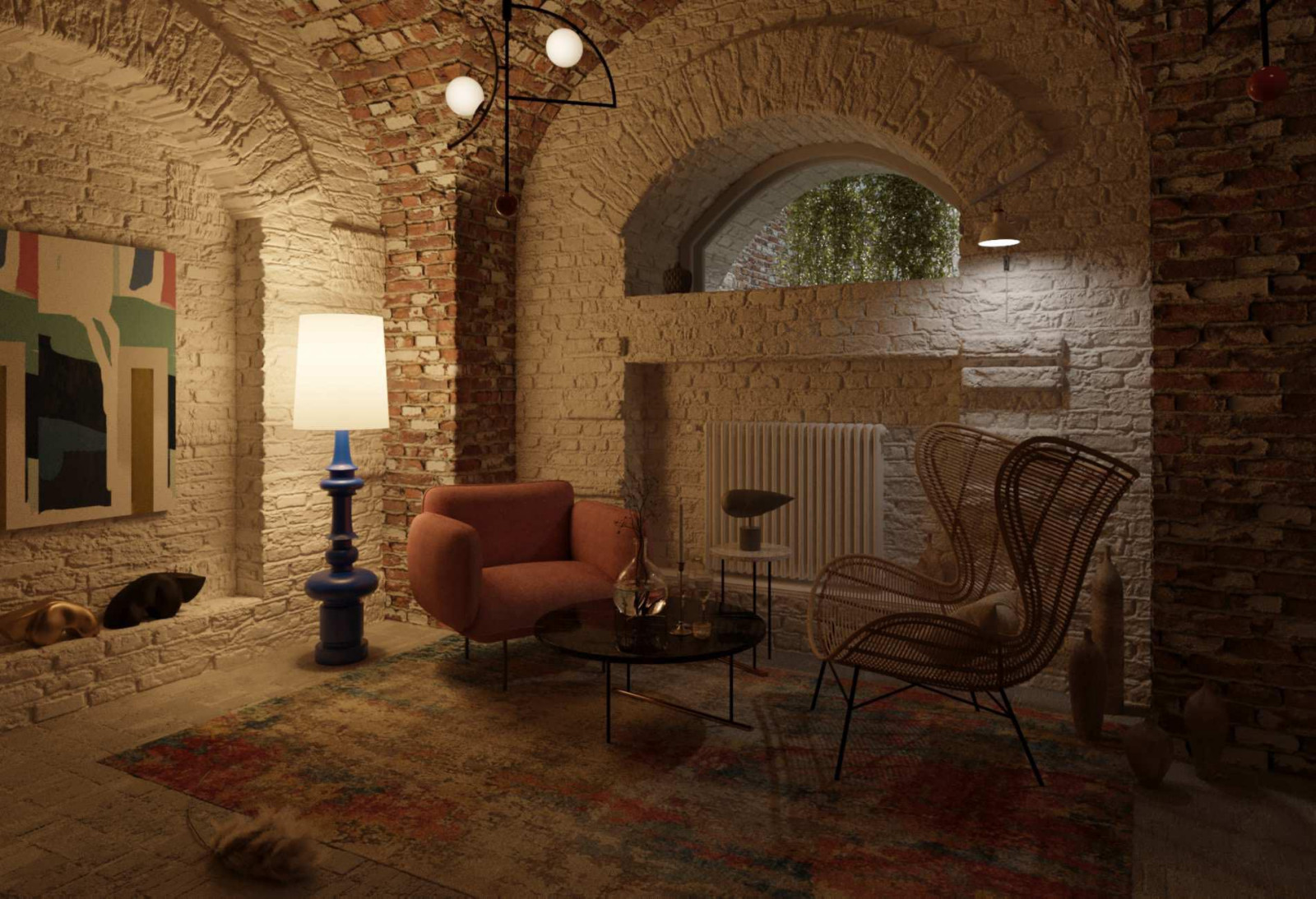 Обложка проекта: визуализация для интерьера для рекламы ковров