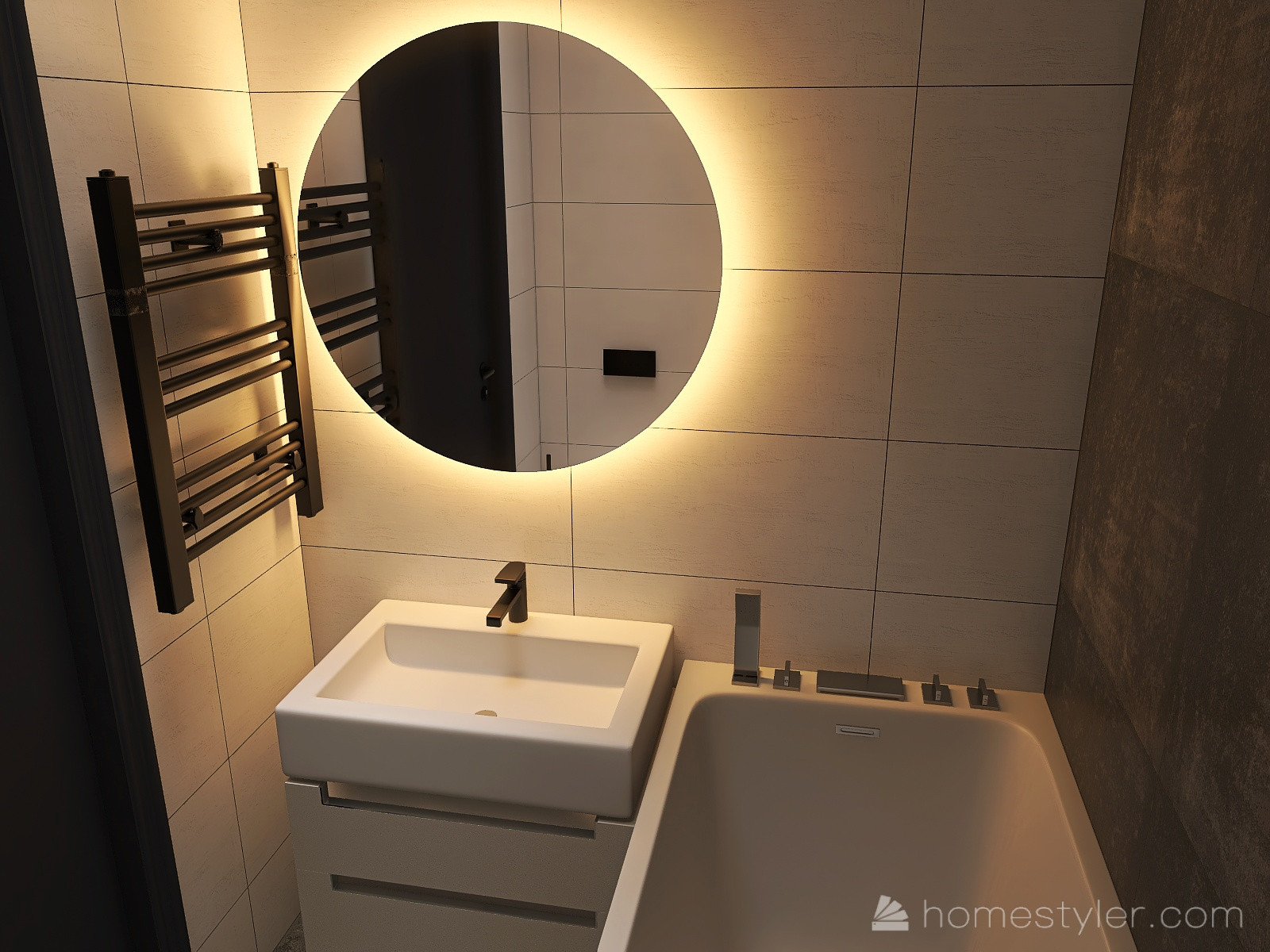 Брутальная трехкомнатная квартира в современном стиле с элементами лофта.