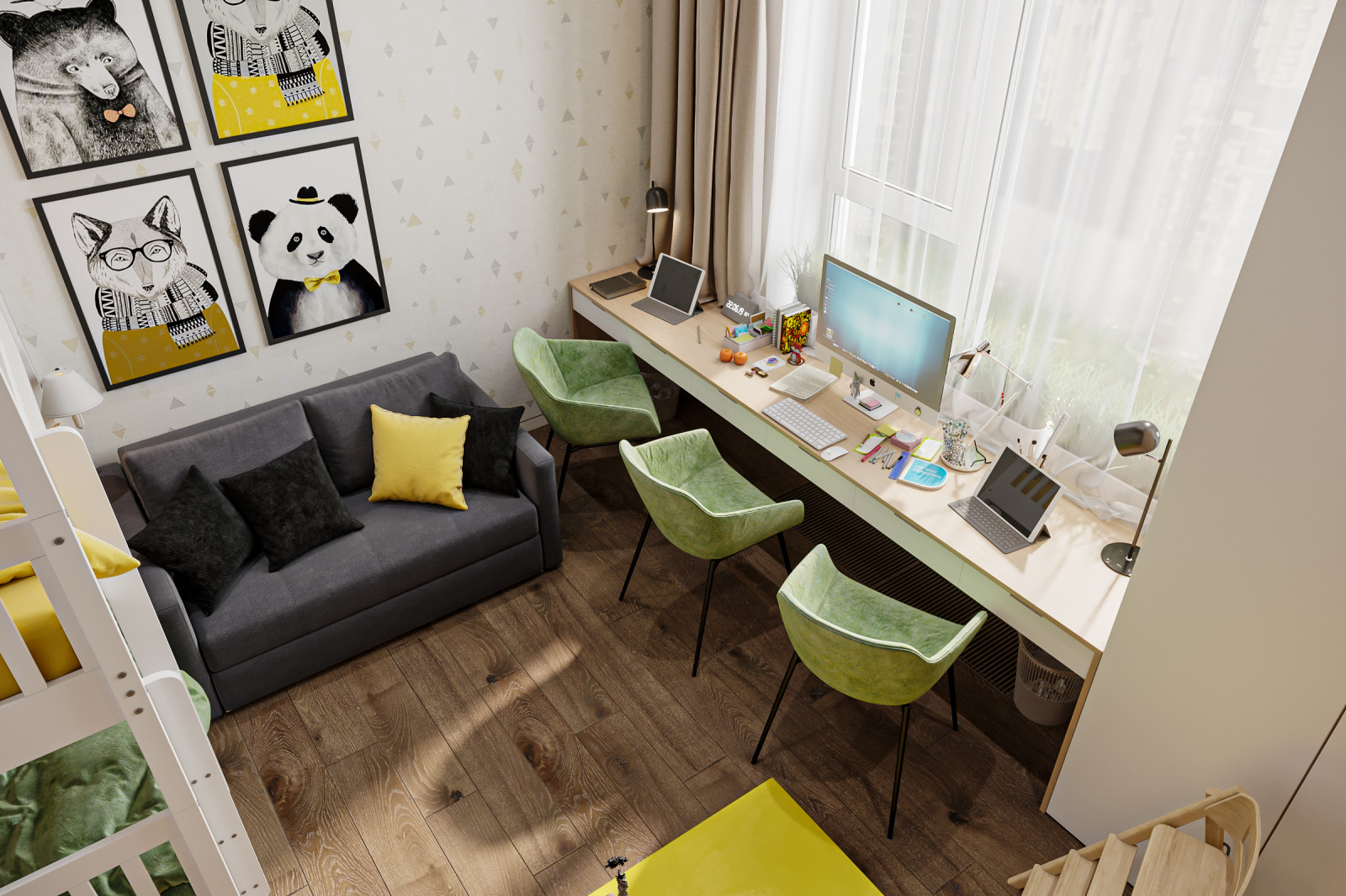 Квартира 132 кв.м. в современном стиле в ЖК "Ботанический сад LIFE".