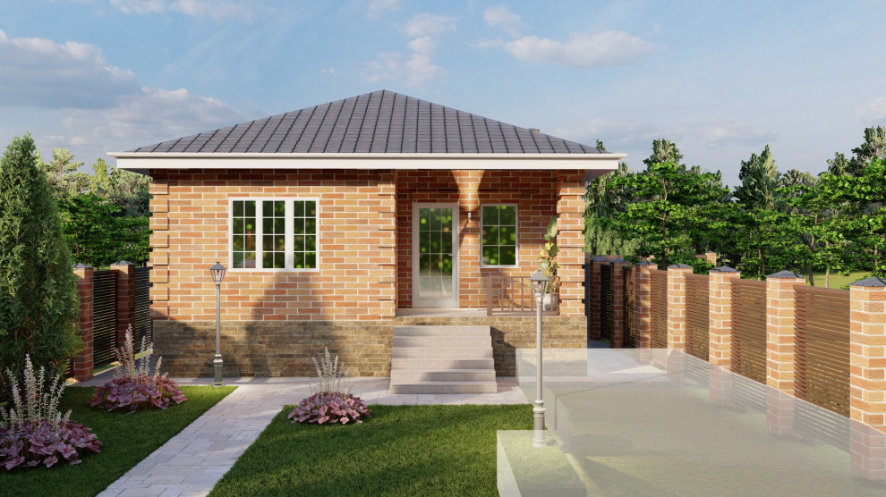 Обложка проекта: Дом на узком участке