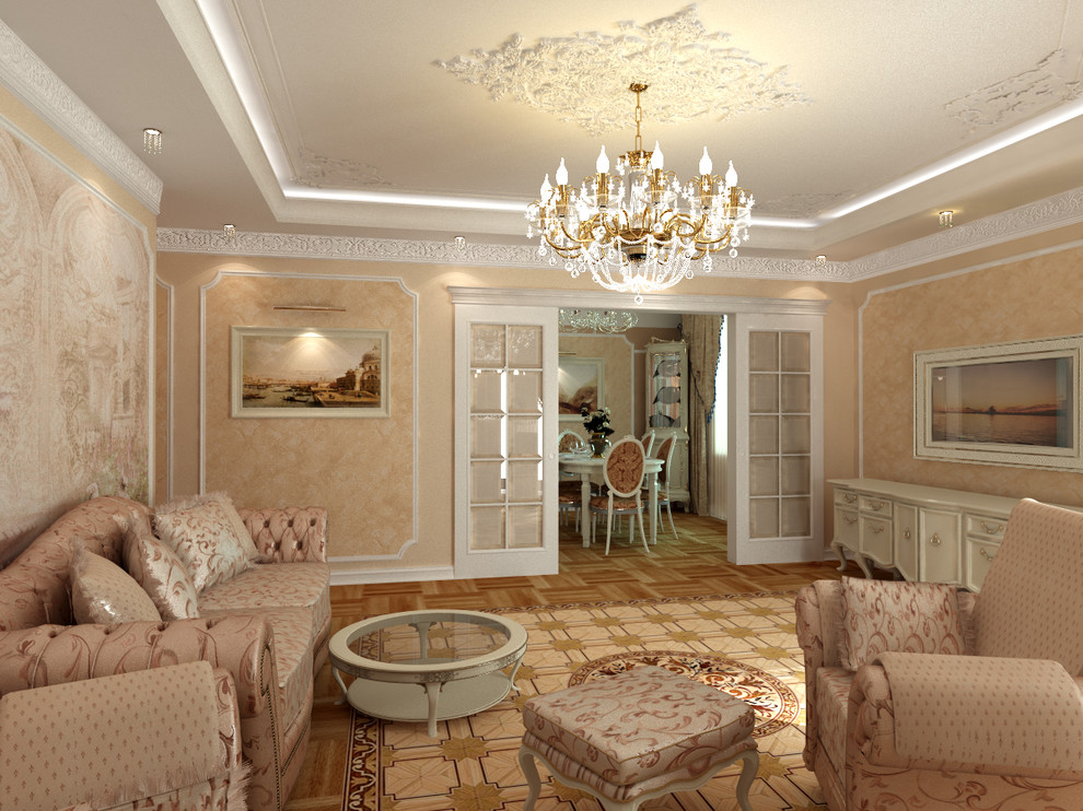Обложка проекта: Дизайн-проект квартиры в классическом стиле, Санкт-Петербург