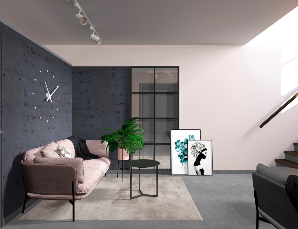 Обложка проекта: Дизайн проект цокольного этажа частного дома