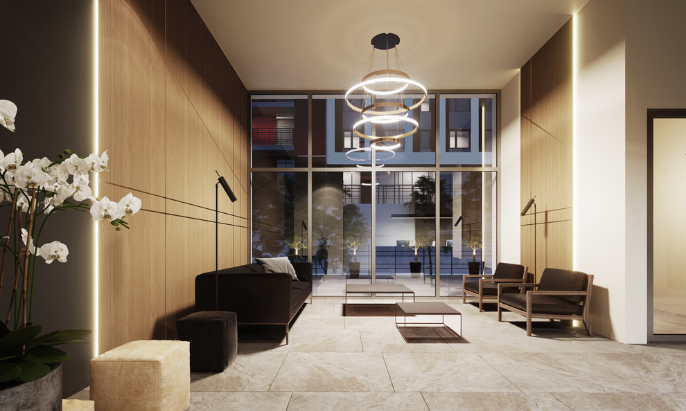 Входная группа в ЖК. Общественный интерьер. В сотрудничестве с "icube".