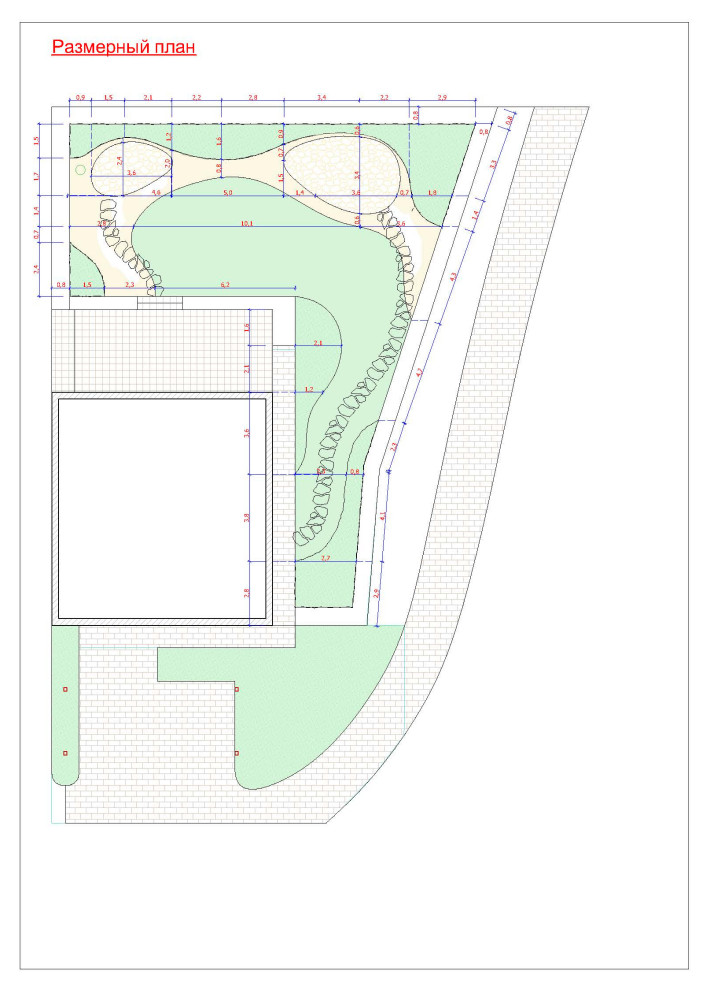 Размерный план.