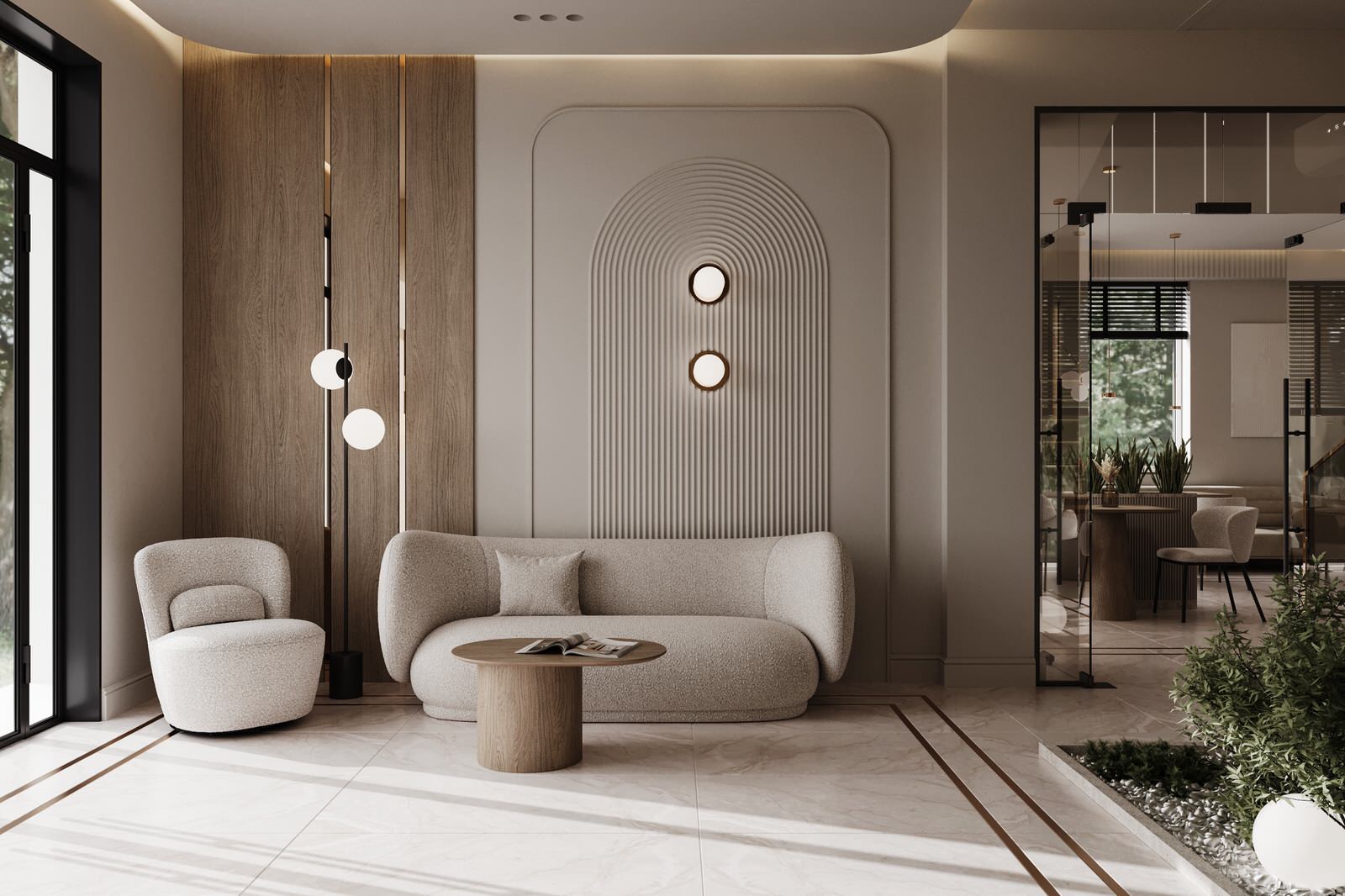 Дизайн лобби отеля в г.Сухум