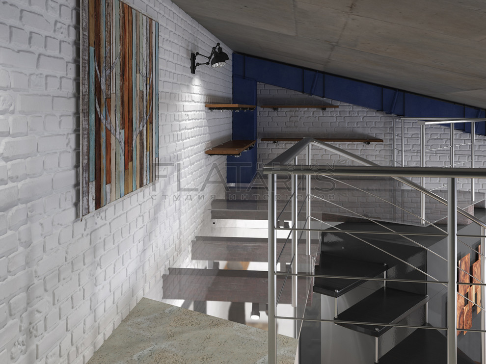 Дизайн двухуровневой квартиры 134 кв.м. в стиле лофт