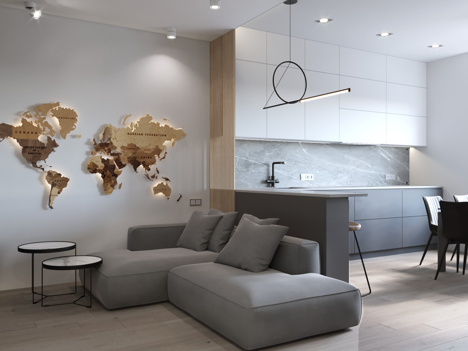 Проект квартиры в Москве 100 м.кв