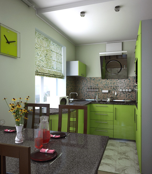 Дизайн кухни-гостиной