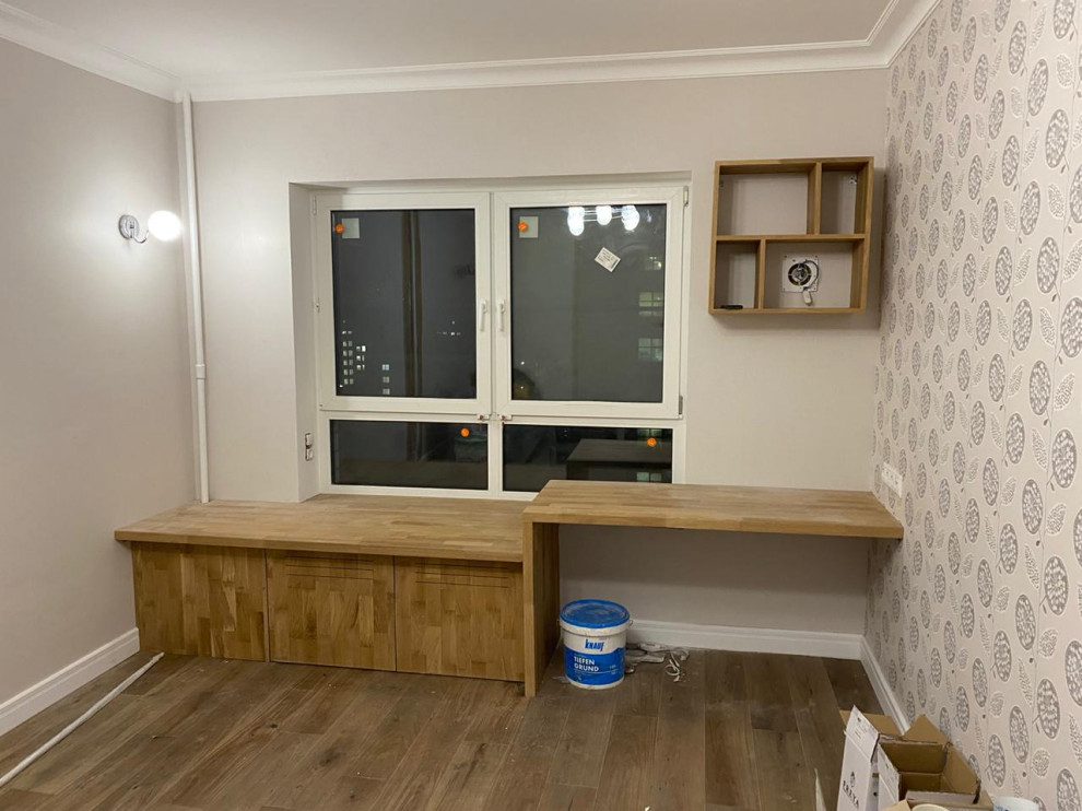 Обложка проекта: Подоконник-столешница с местом для хранения