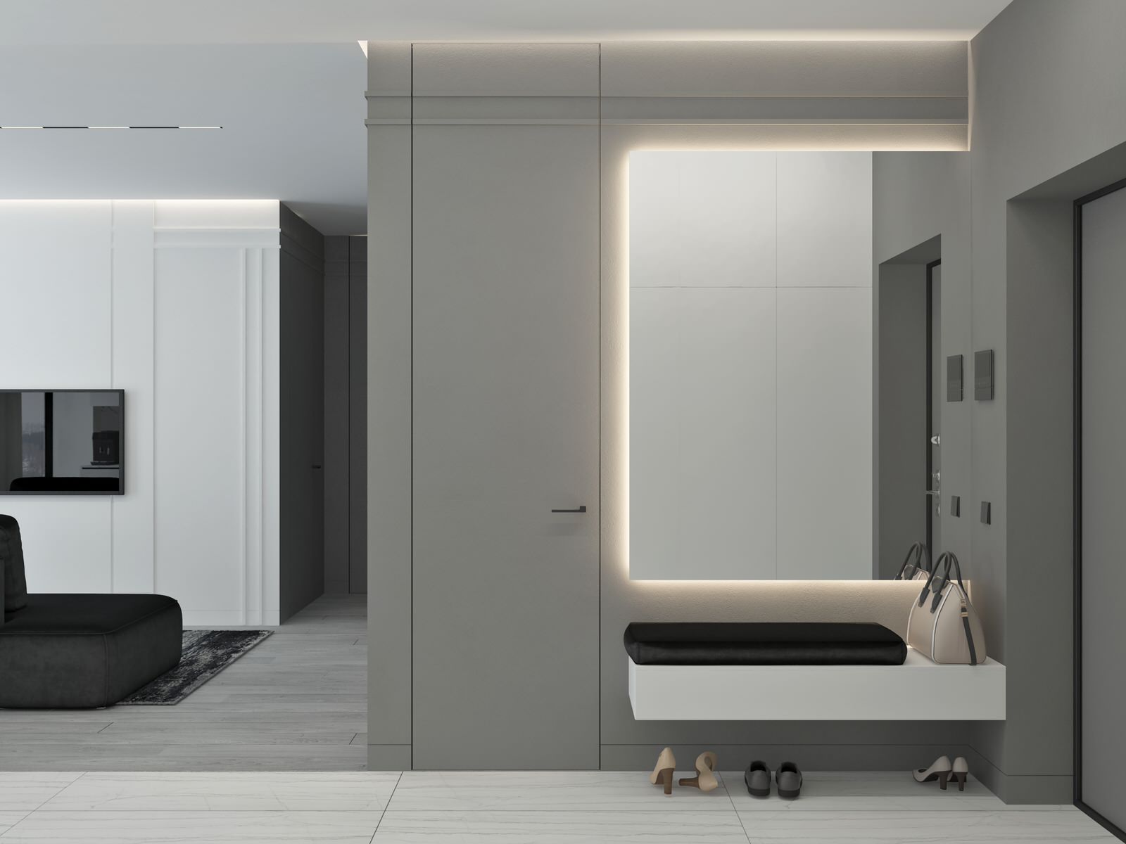 2-х комнатная квартира в современном стиле для молодой семьи