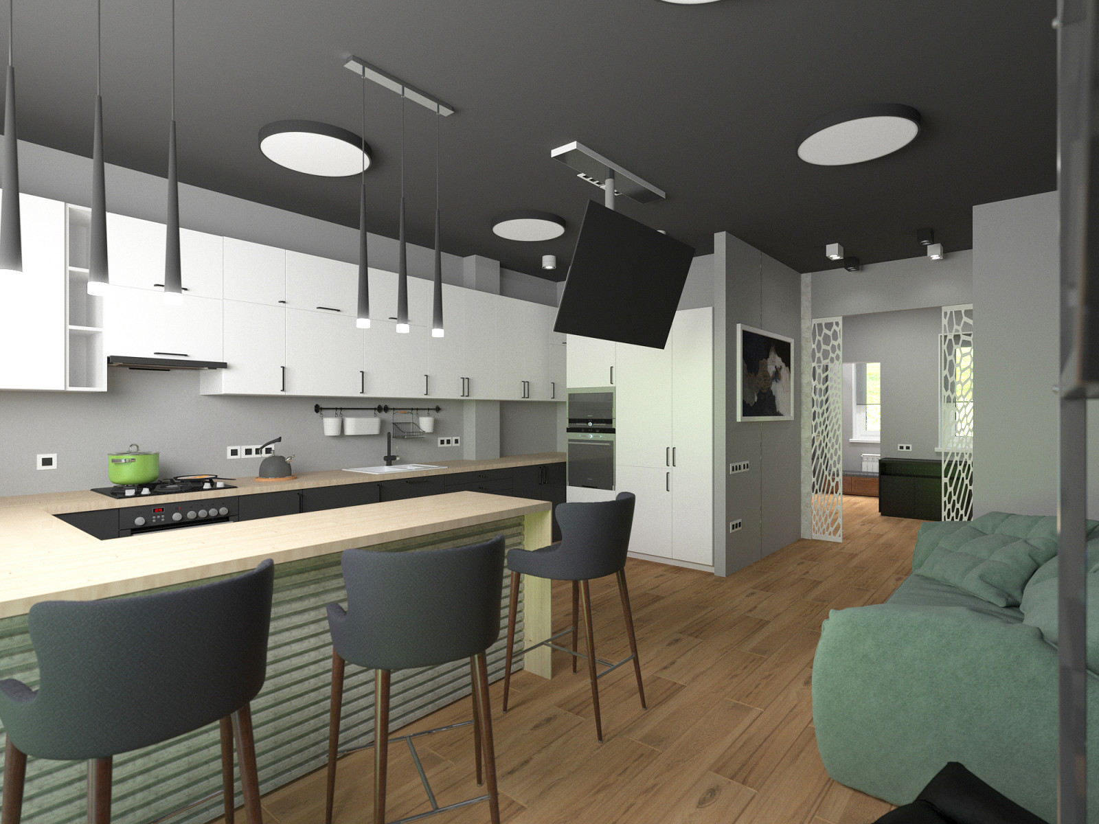 Таунхаус в сером