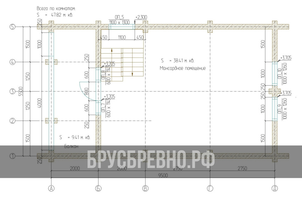 Проект 563 Баня 6х10 бревно 200