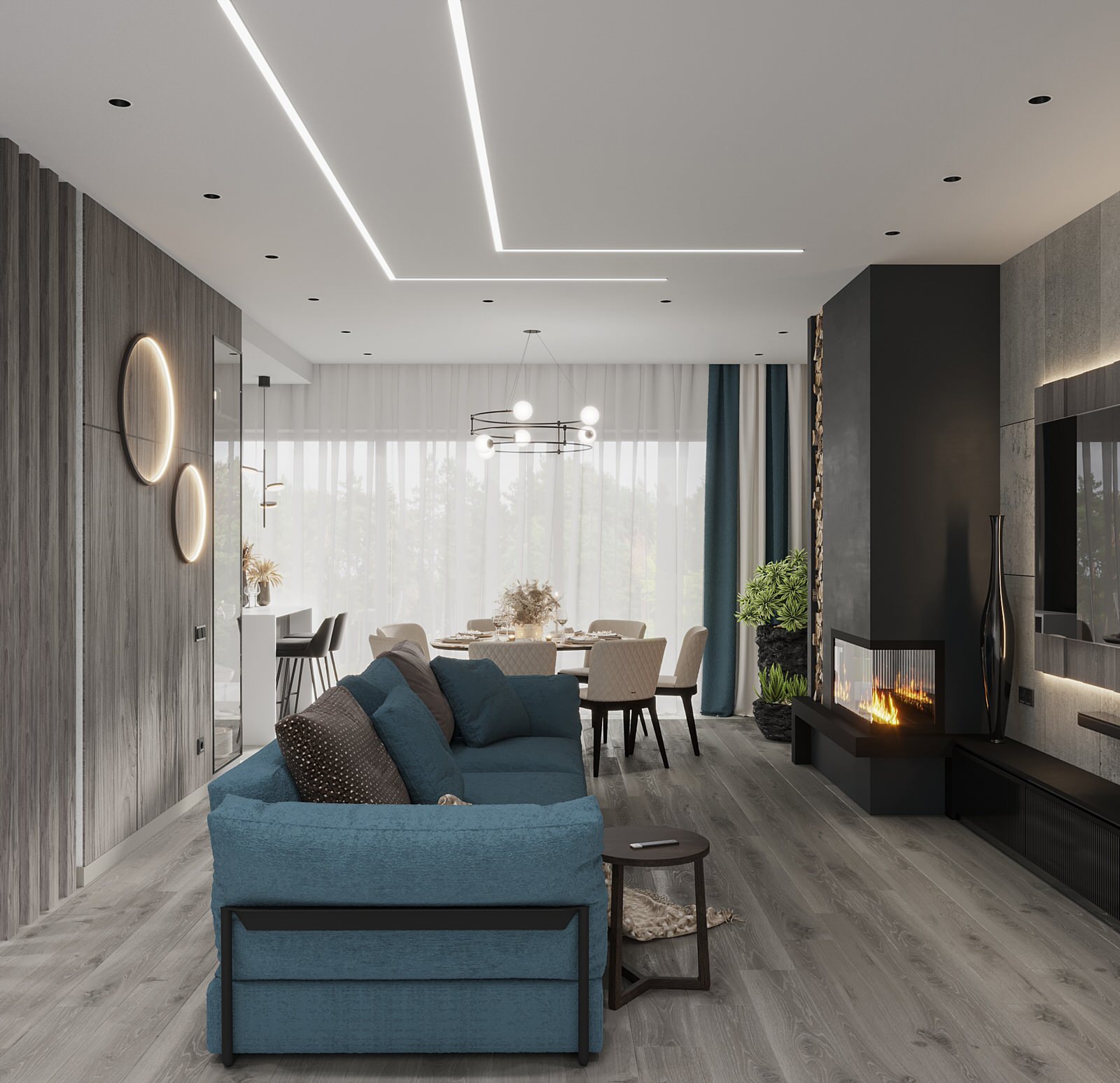 Кухня Гостиная ЖК Европейский