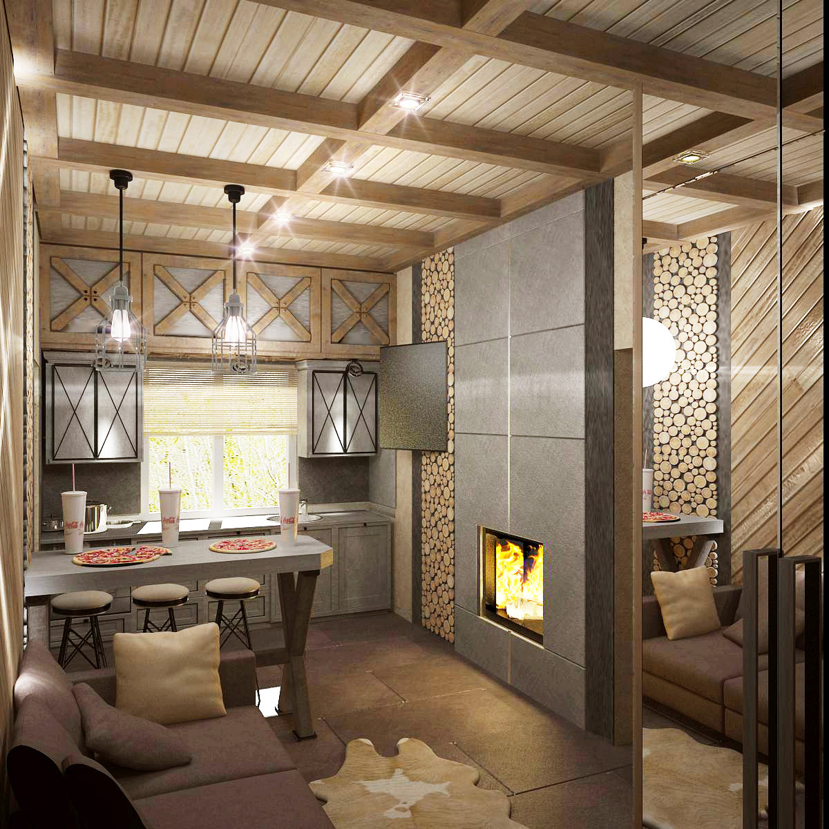 Интерьер банного комплекса