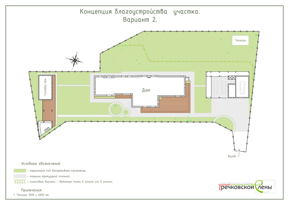 Благоустройство и озеленение участка. Грибки-2