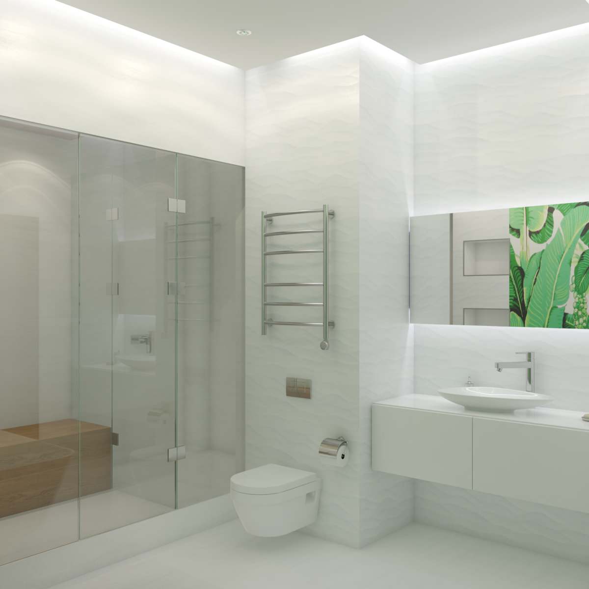 Apartment 80 m2 minimalism style