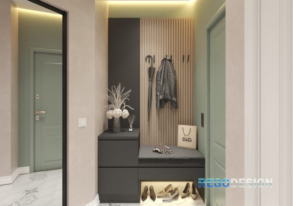 №45 ДИЗАЙН-ПРОЕКТ КВАРТИРЫ В ЖК ПУШКИНСКИЙ 50 КВ.М.