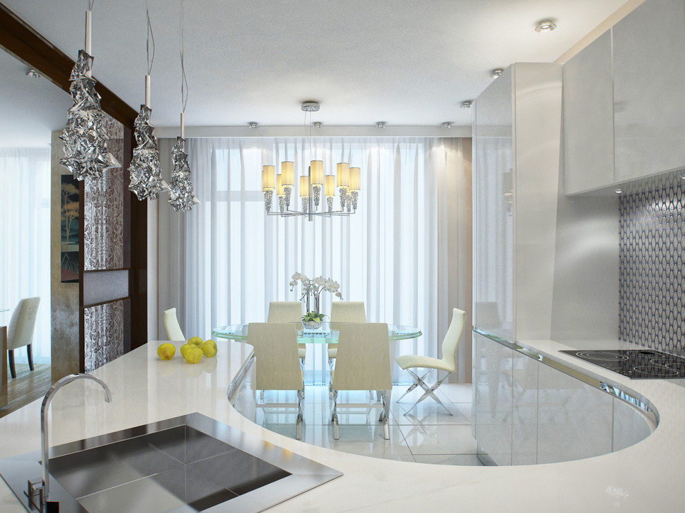 Трехкомнатная квартира 136 кв. метра в современном стиле ЖК «Дубровская Слобода»