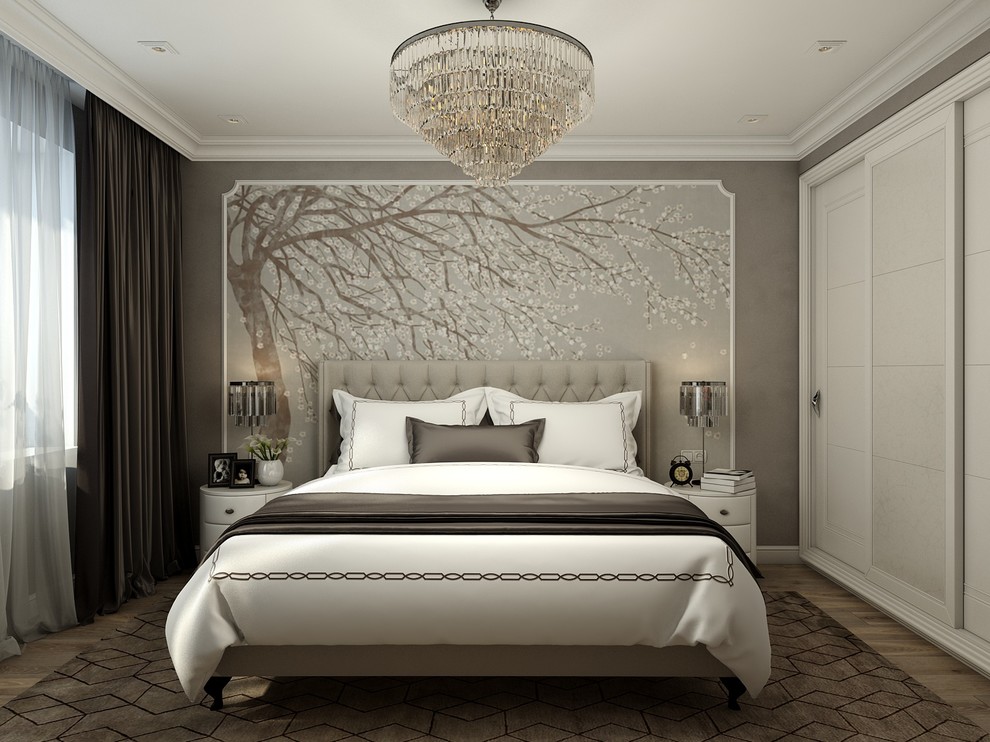 Дизайн спальни в классическом стиле