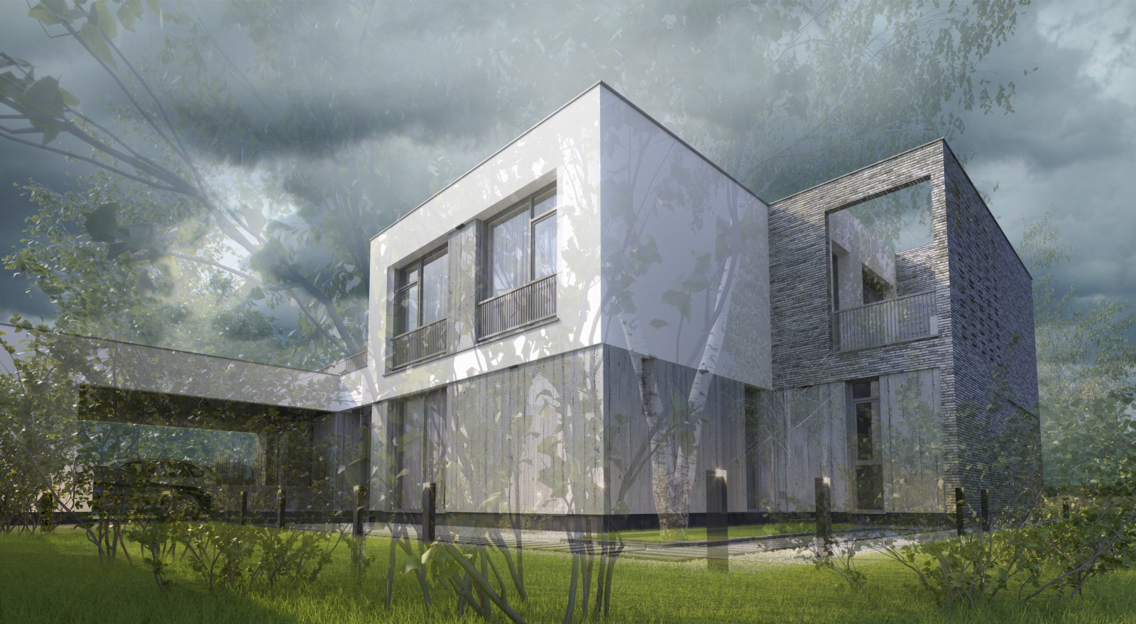 Дом с эксплуатируемой кровлей