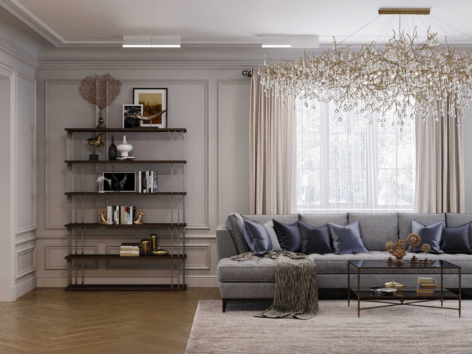 Обложка проекта: Гостиная в частном доме