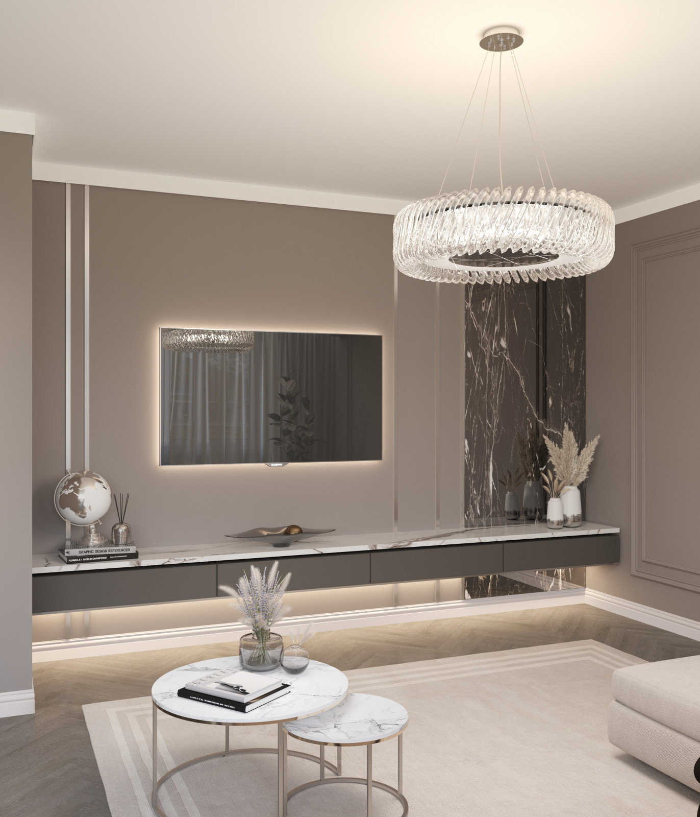 Визуализация интерьера помещений жилого дома