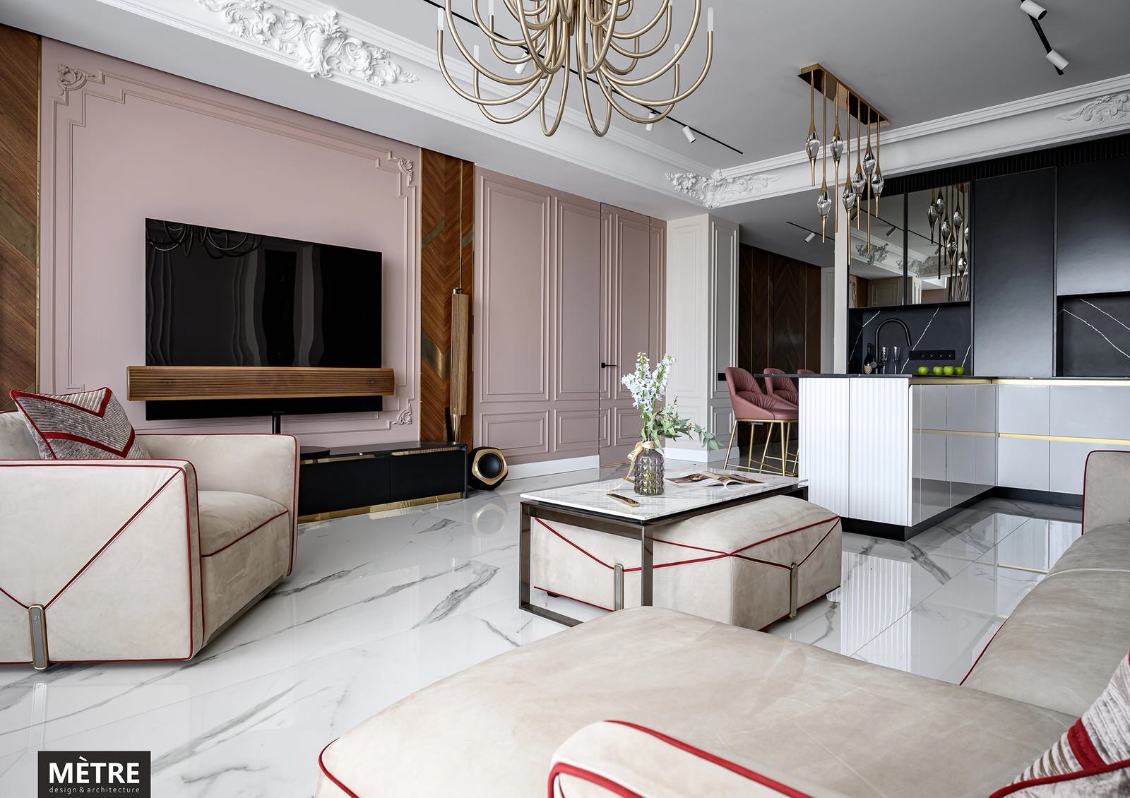 Обложка проекта: Апартаменты в элитном жилом комплексе бизнесс-класса «Нагорная 1», 200 квадратны