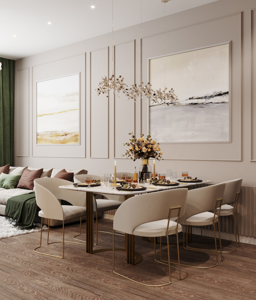 Квартира 73 кв. м. в современном стиле Новочерёмушкинская 17