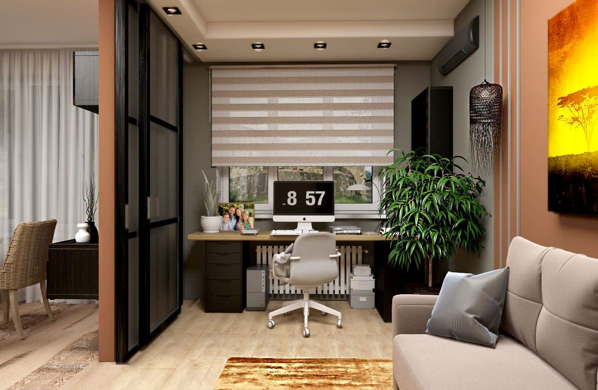 Однокомнатная квартира в этническом стиле