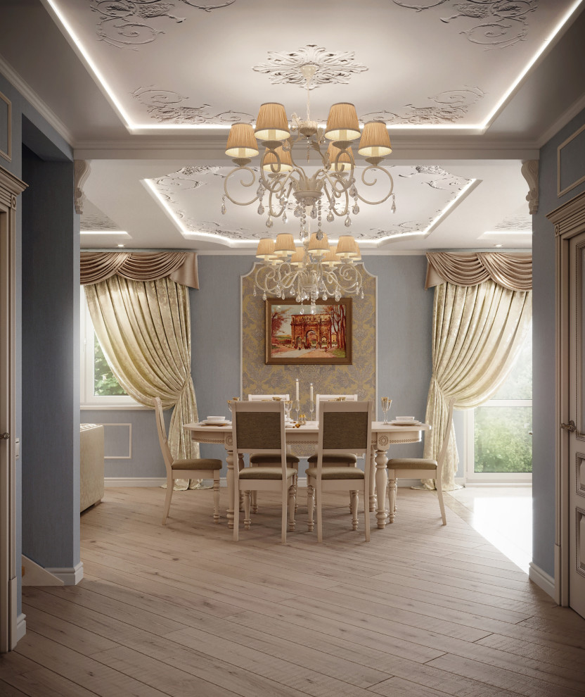 Дизайн кухни-гостиной в загородном доме. Всеволожск