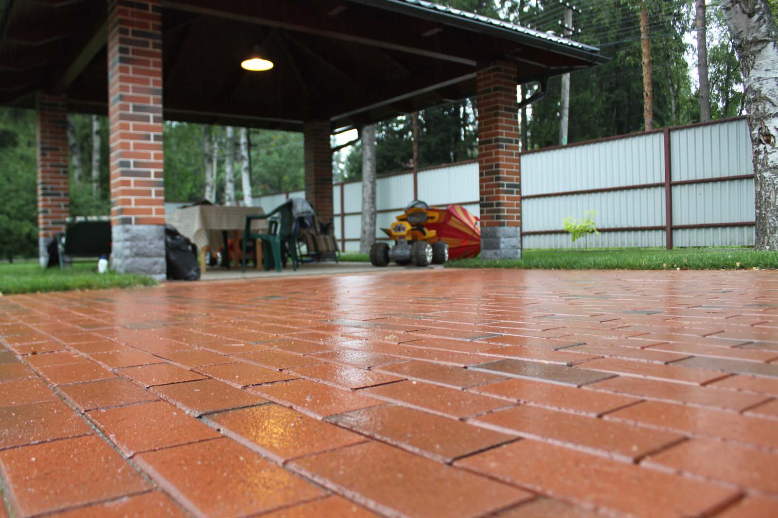 Мощение клинкерным кирпичом