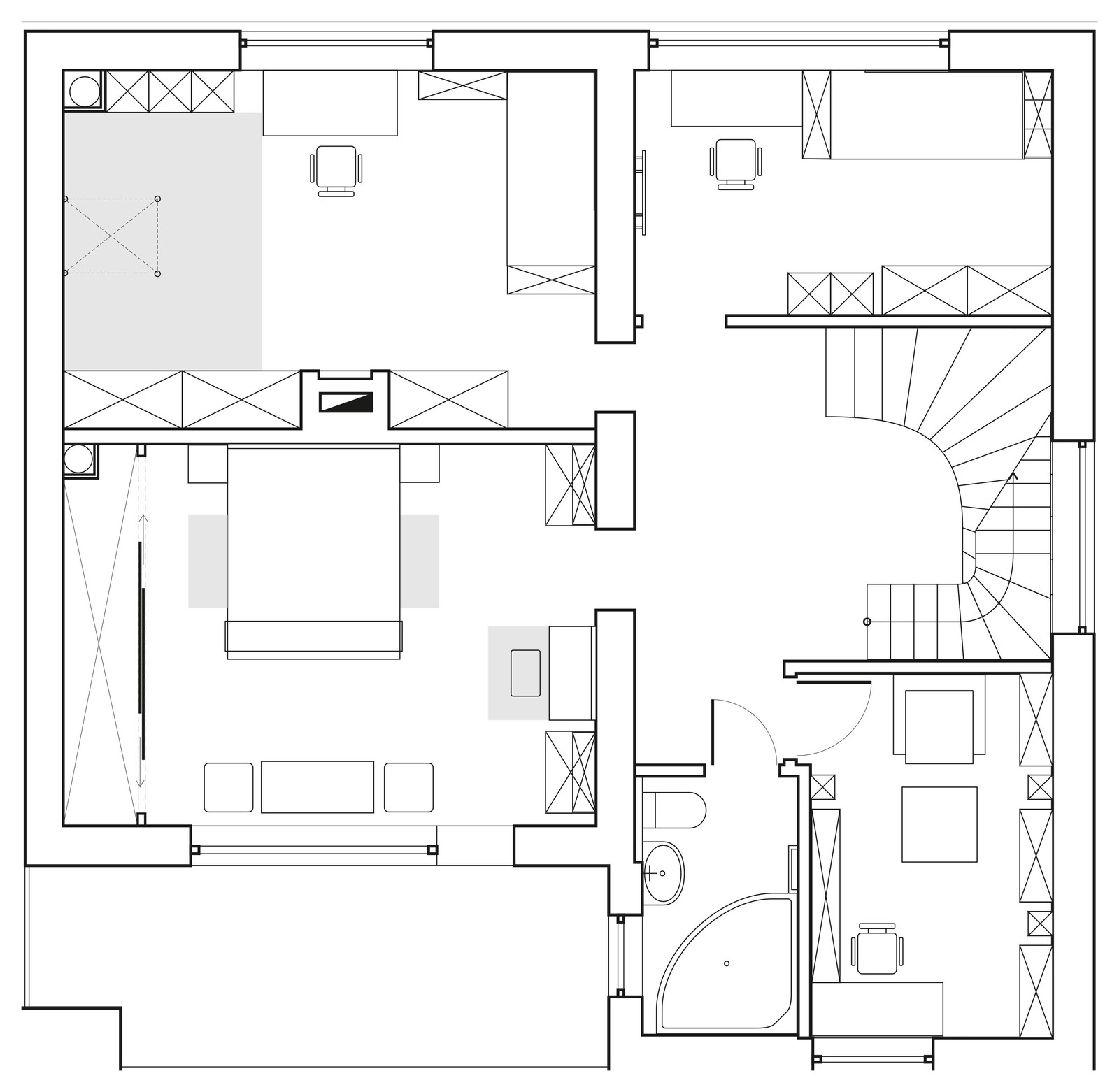 Интерьры частного загородного дома