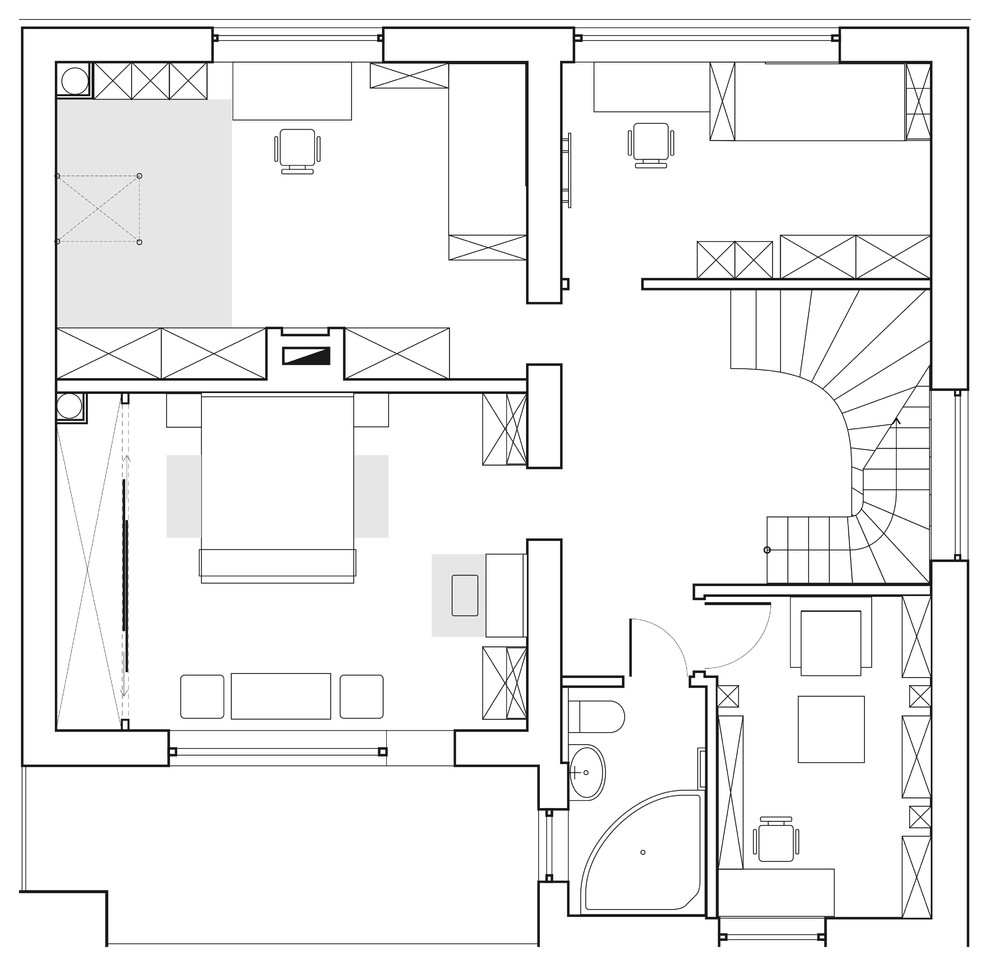 Интерьры частного загородного дома