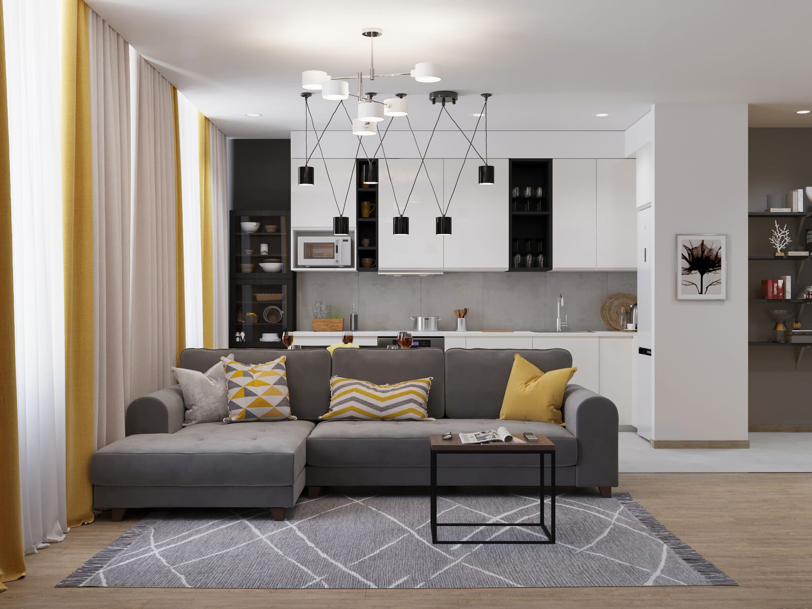 Трехкомнатная квартира в апарт-отеле