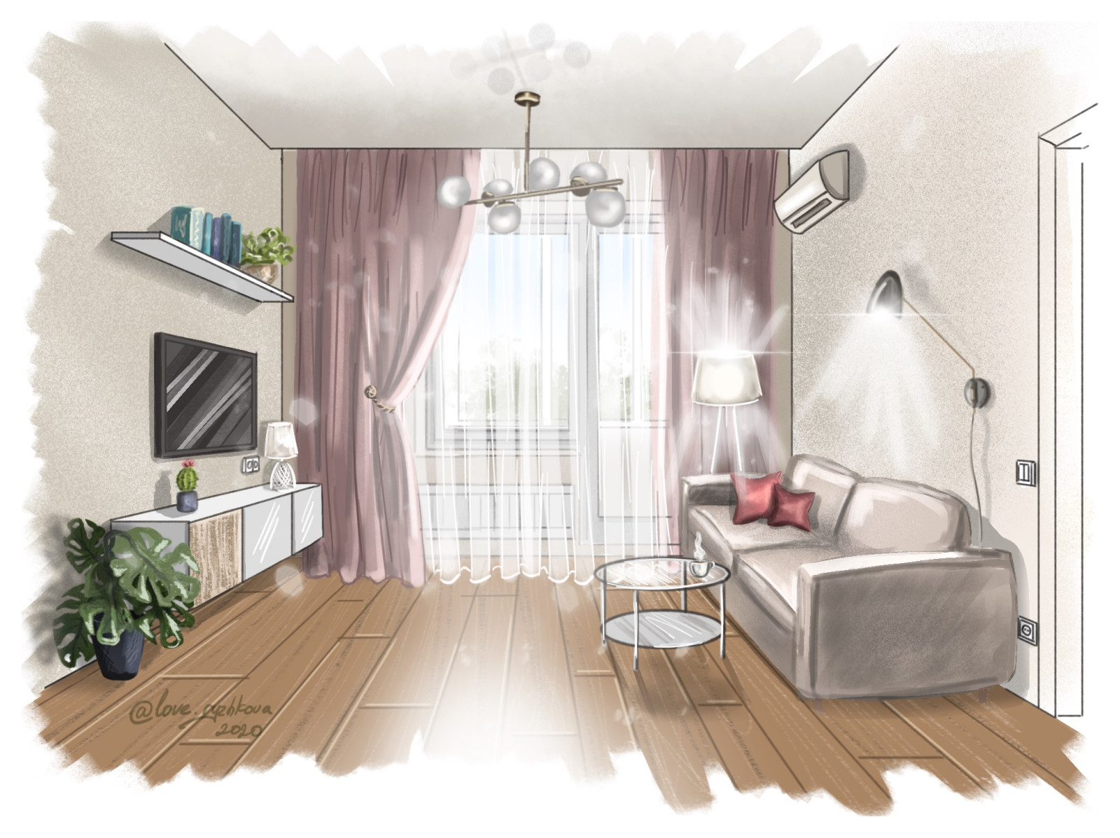 Дизайн-проект квартиры по улице Солнечная поляна в г. Барнауле