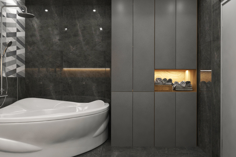 Дизайн интерьера трехкомнатной квартиры 115 м2 (Санкт-Петербург) ванная комната