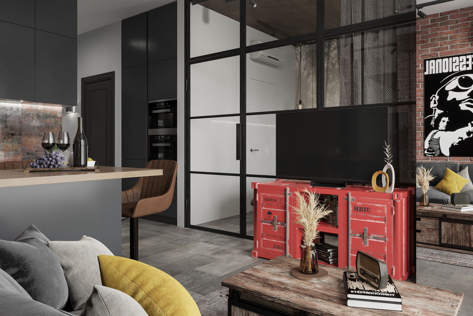 Однушка лофт в ЖК Сити Парк