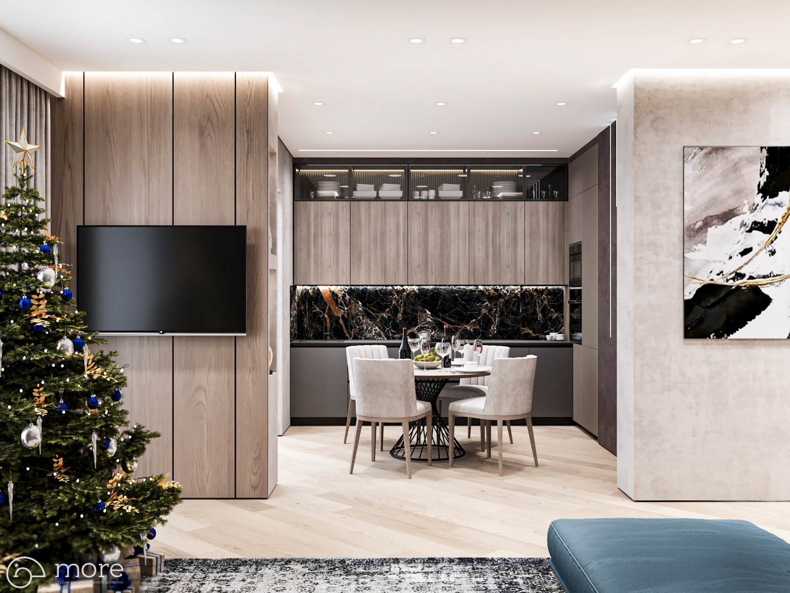 Дизайн квартиры 80 кв.м ул.Комсомольская г. Хабаровск, 2021г.