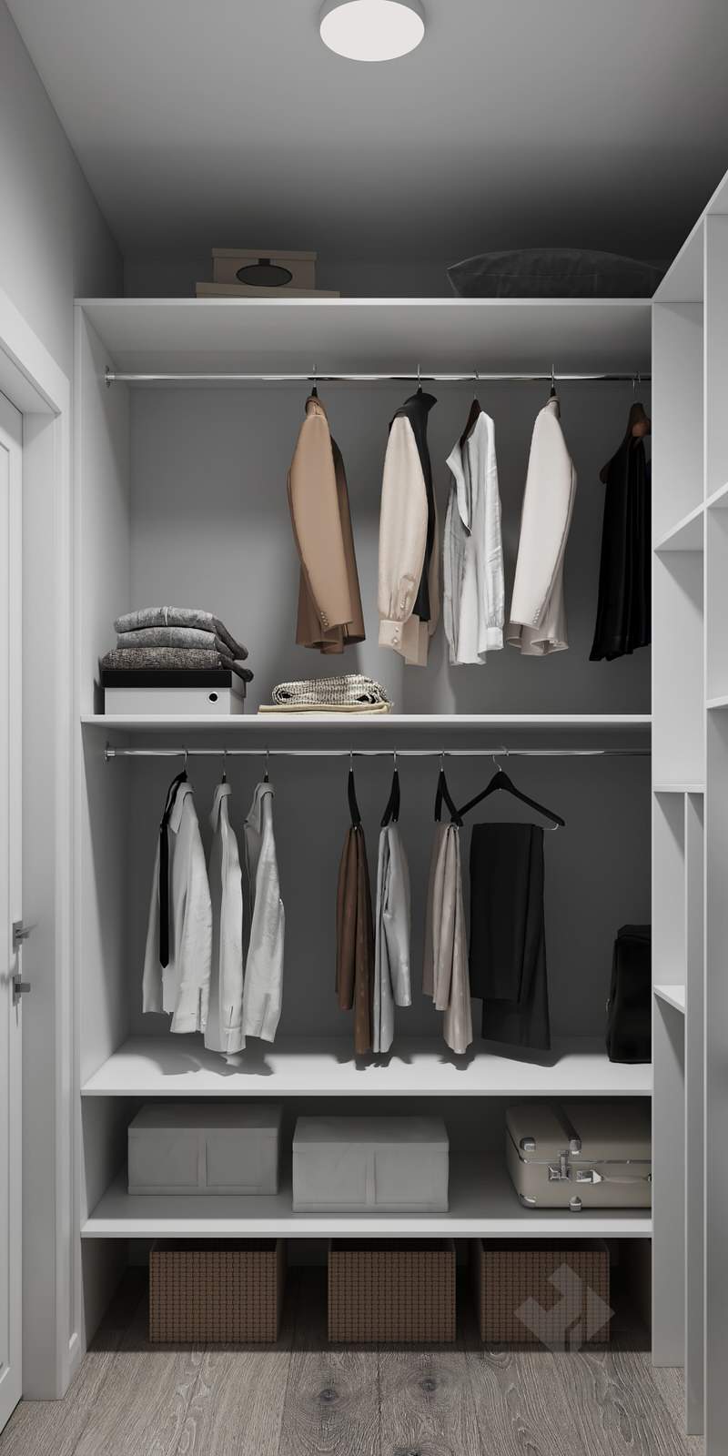 Дизайн-проект трехкомнатной квартиры ЖК "Лучи"