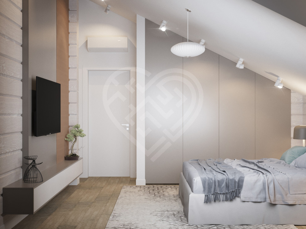 Дизайн интерьера дома из клеёного бруса в Подмосковье