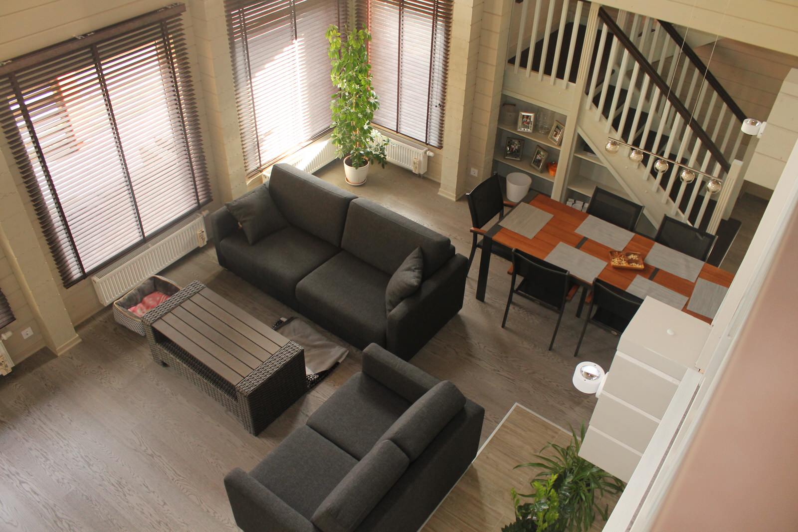 Отделка дома и бани из клееного бруса