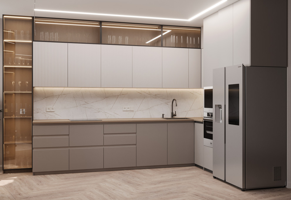 Обложка проекта: Проект кухни-гостиной ЖК Каскад