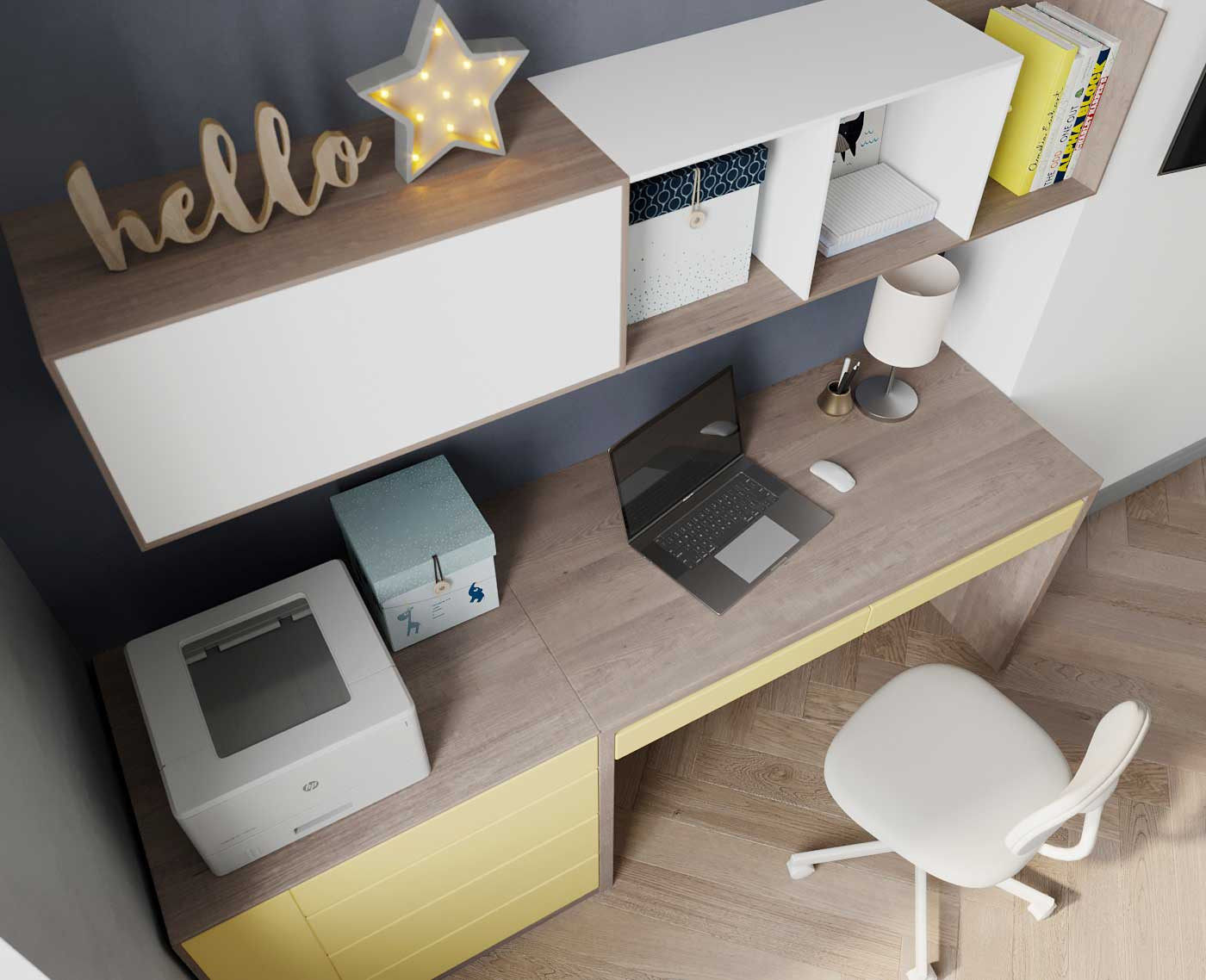 Светлая и функциональная комната мальчика