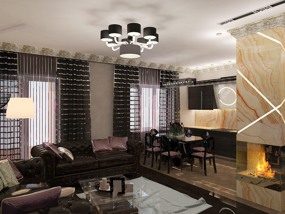 Квартира в темных тонах