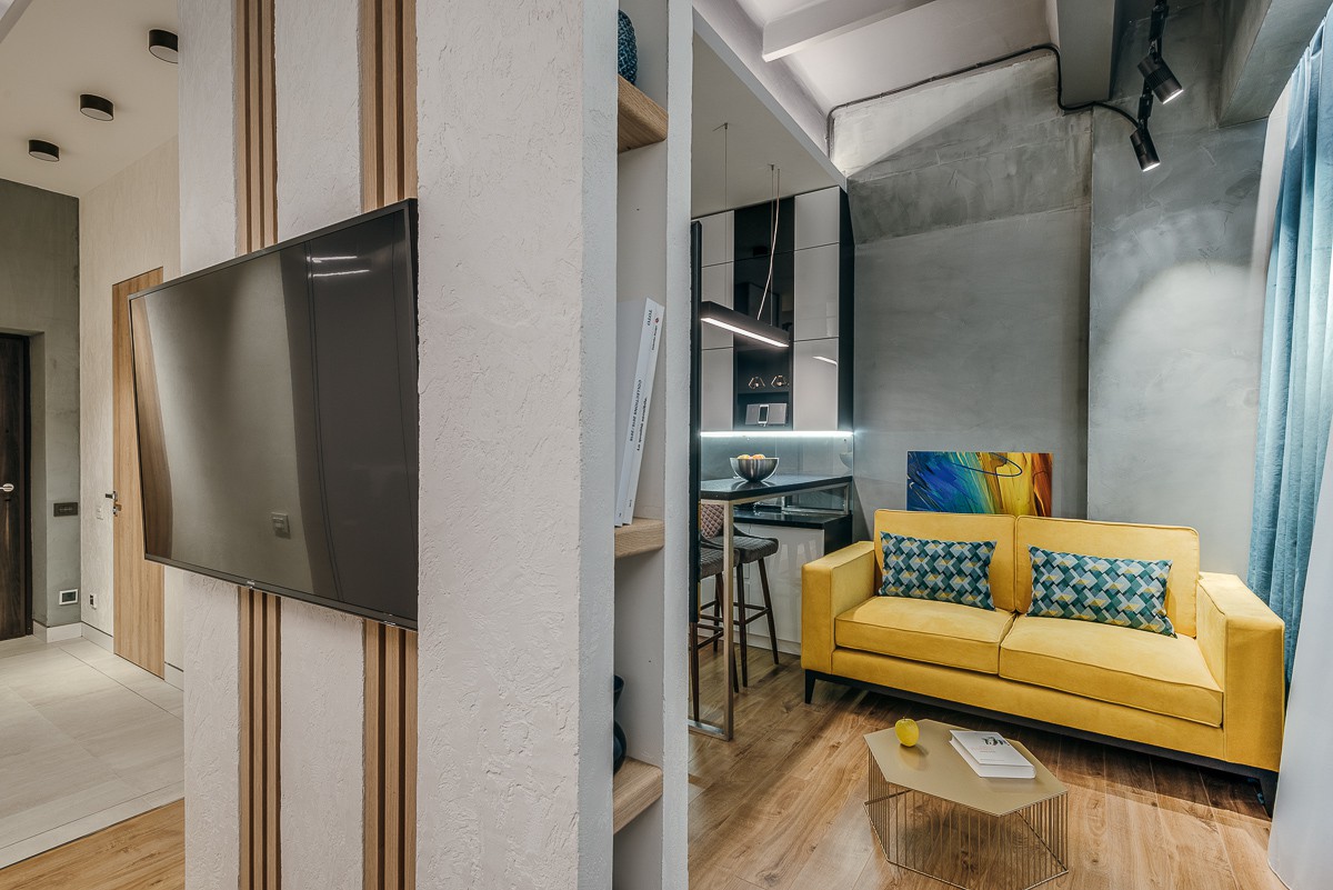 Фотографии реализованной студии в TriBeCa Apartments 43 м2